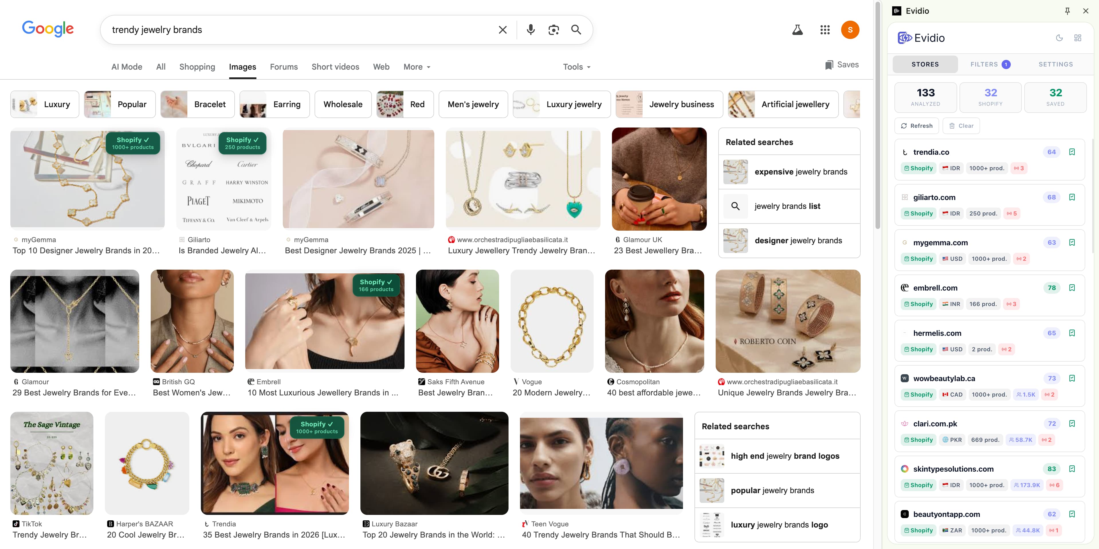 Spot Shopify stores on Google